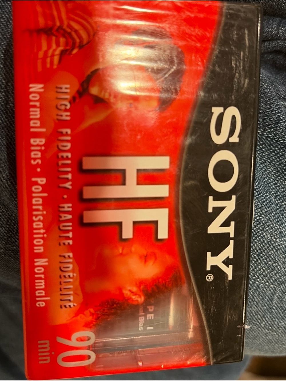 Sony HF 90min Audio Cassette - Red and Black